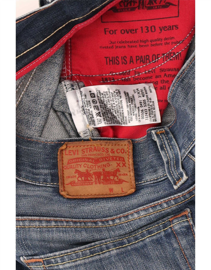 Levi's muške 506 traper kratke hlače W31 srednje plavi pamuk