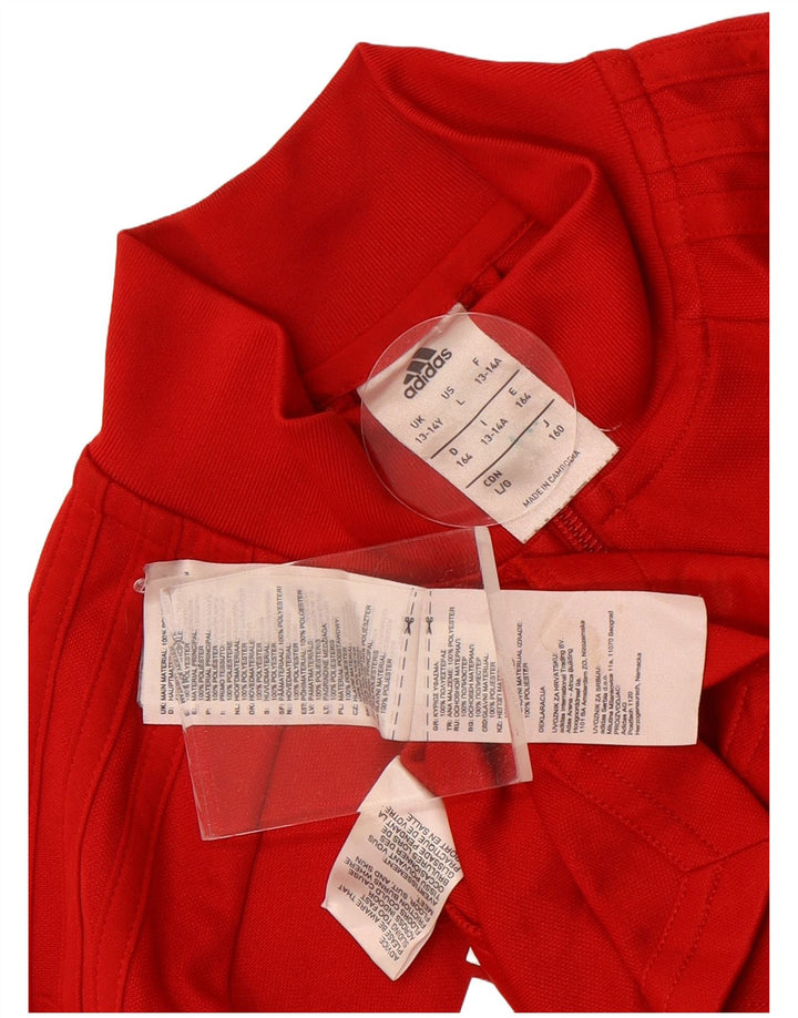 Adidas trenirka za dječake 13-14 godina Red Colourblock Poliester