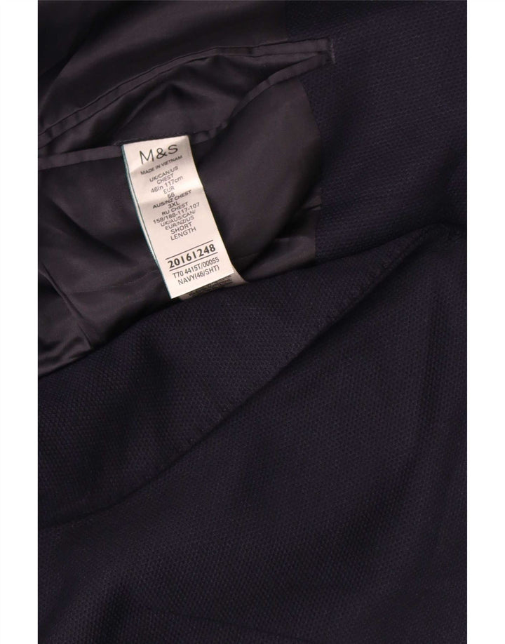 Marks & Spencer muška kratka jakna sa 2 gumba UK 46 3XL tamnoplava