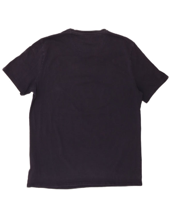 Guess muška uska majica kratkih rukava s grafičkim motivima XL tamnoplavi pamuk