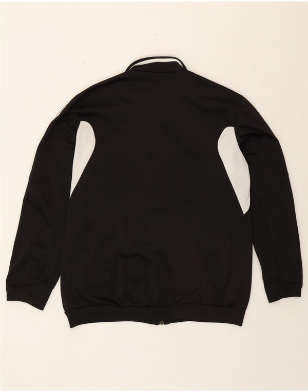 Adidas muška trenirka gornja jakna UK 42/44 veliki crni poliester u boji