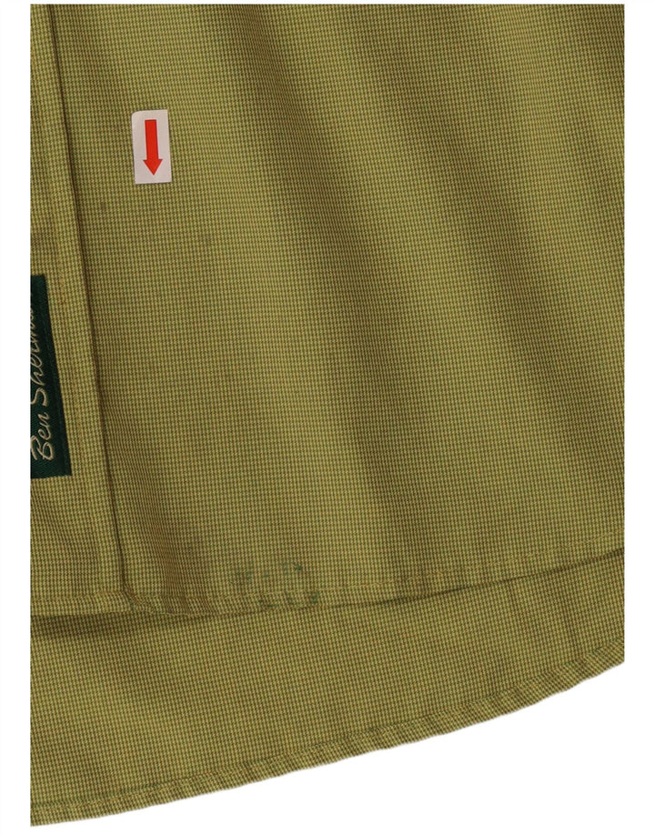 BEN SHERMAN Muška košulja XL Green Houndstooth