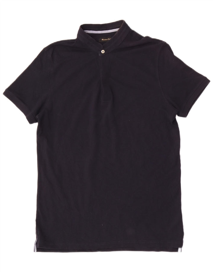 MASSIMO DUTTI Muška polo majica Srednje tamnoplavi pamuk