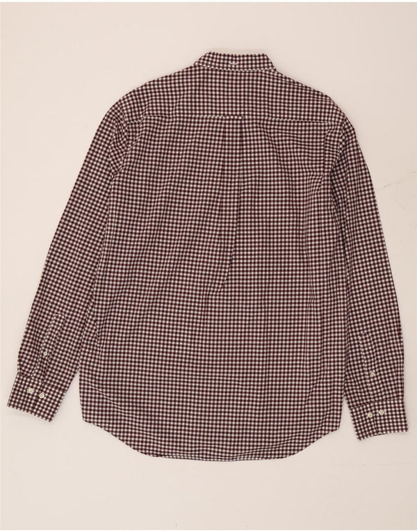 Gant muška košulja veličina 41/42 16 1/2 velika tamnocrvena gingham pamuk