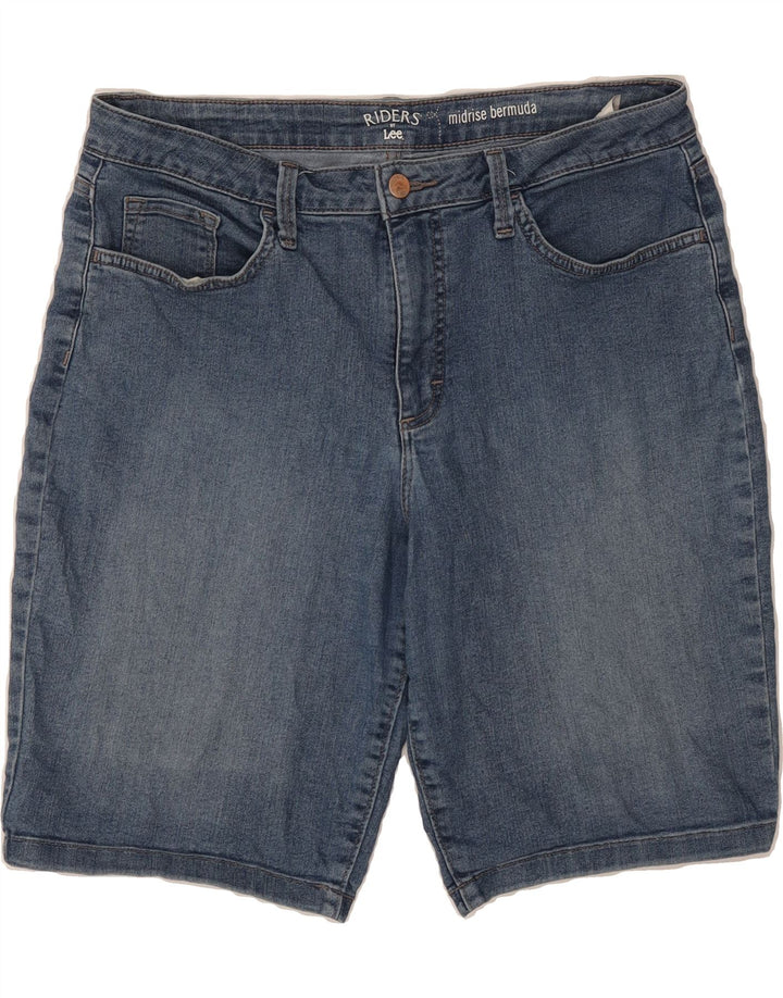 Womens Mid Rise Bermuda Denim Shorts US 14 XL W34 Vintage Lee and Second-Hand Lee from Messina Hembry 