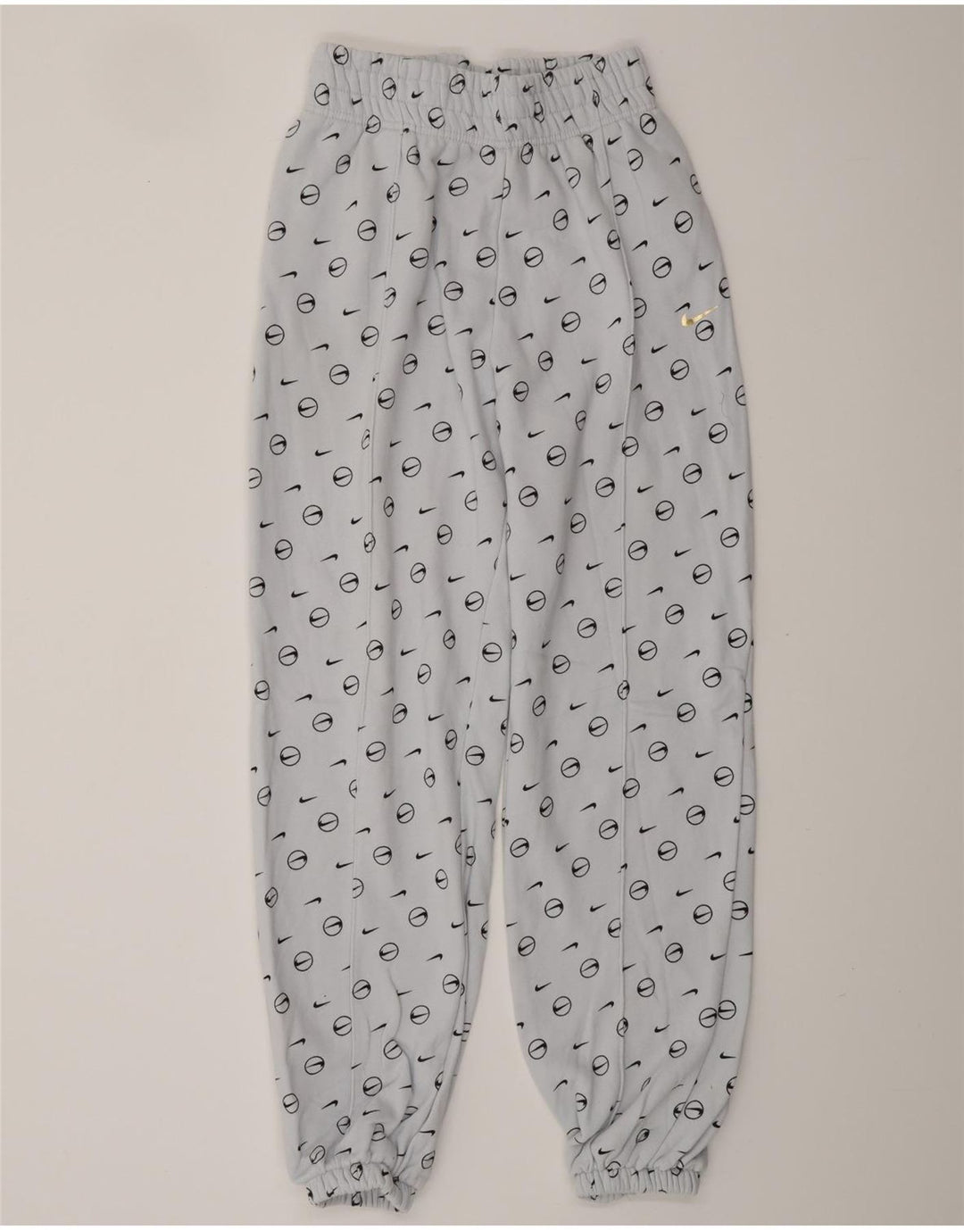 NIKE Muške trenirke slobodnog kroja, male plave pamučne hlače za trenirku