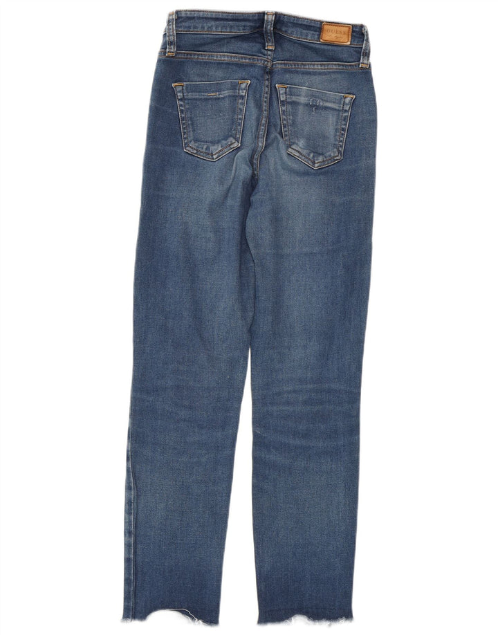 GUESS Ženske uske traperice W25 L27 Plavi pamuk