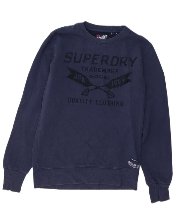 Superdry muška trenirka s grafičkim motivima Srednji tamnoplavi pamuk