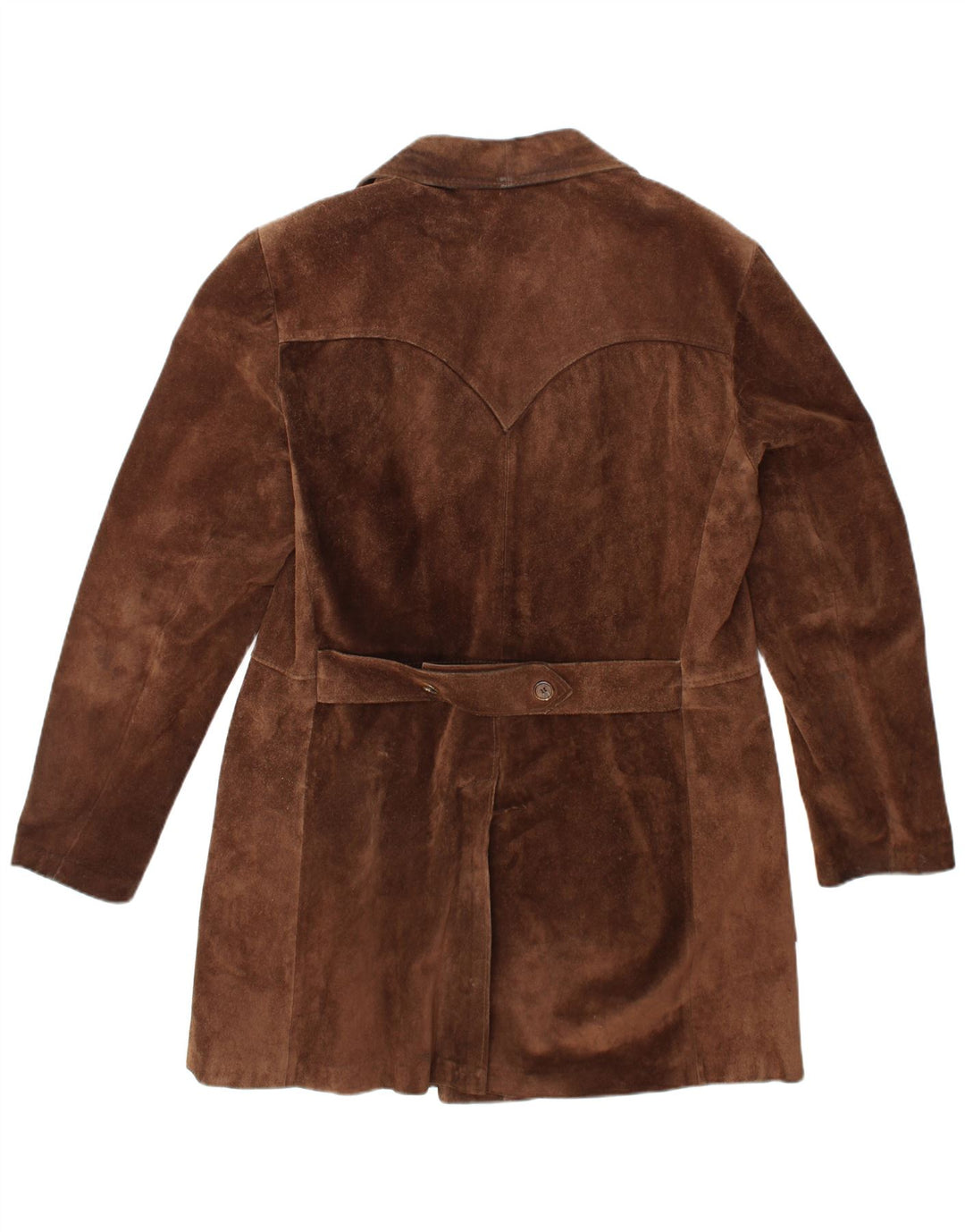 VINTAGE muški dvoredni kaput od antilopa UK 40 veliki smeđi