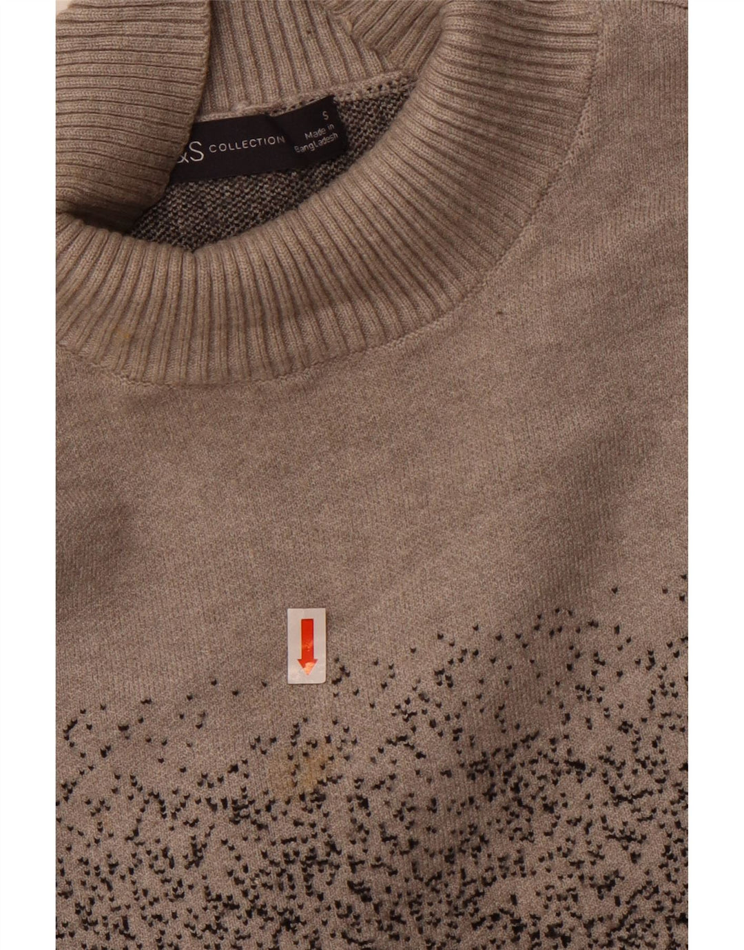 Marks & Spencer ženski džemper s kornjačastim ovratnikom UK 10 Small Grey Flected