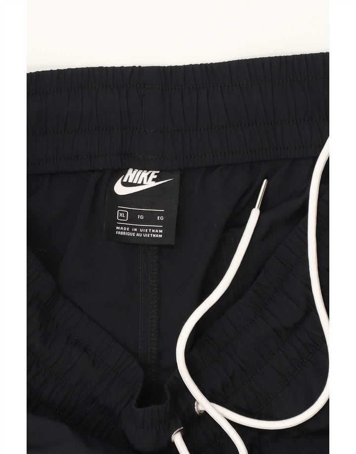 Nike muške trenirke XL crne najlonske hlače