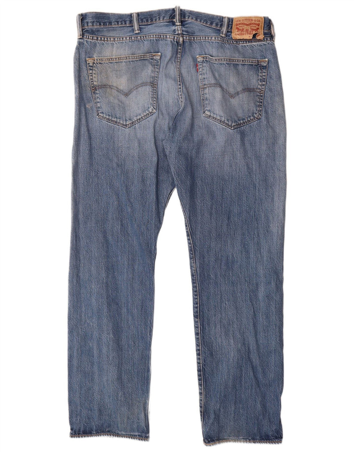 Levi's muške ravne traperice W40 L32 plavi pamuk