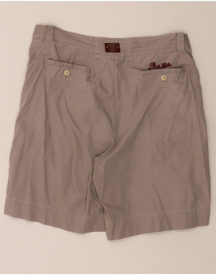 BLUE SIDE Mens Chino Shorts IT 52 XL W34 Grey Cotton Vintage Blue Side and Second-Hand Blue Side from Messina Hembry 