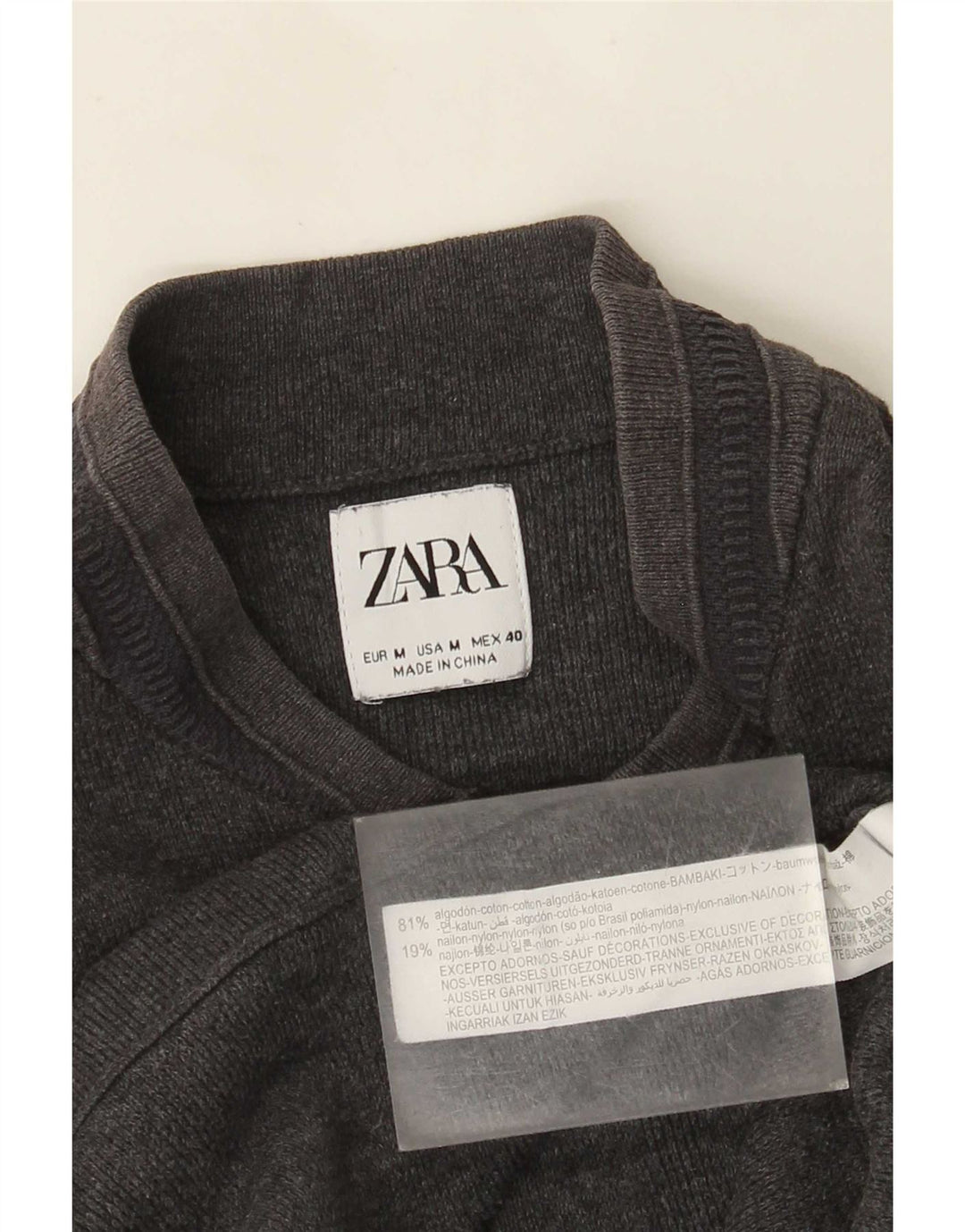 Zara džemper za dječake 11-12 godina, srednje sivi pamuk