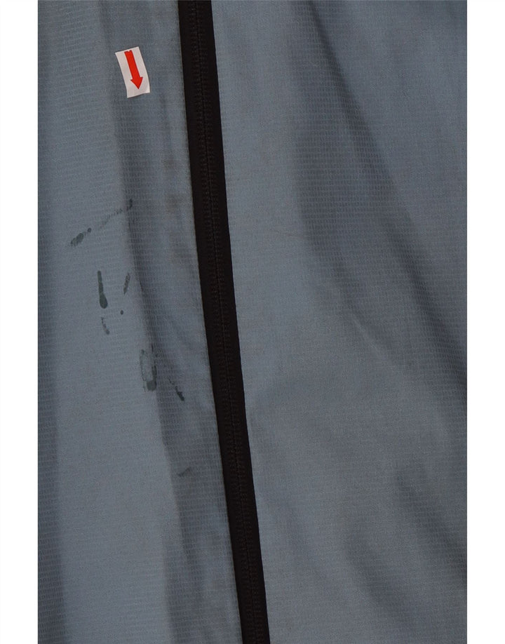 Adidas ženska kišna jakna s kapuljačom UK 14 srednje plavi poliester