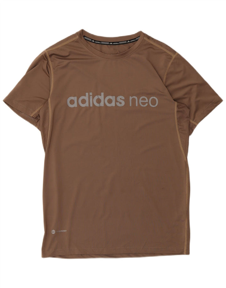Adidas muška majica kratkih rukava Aeroready Graphic, veliki smeđi poliester