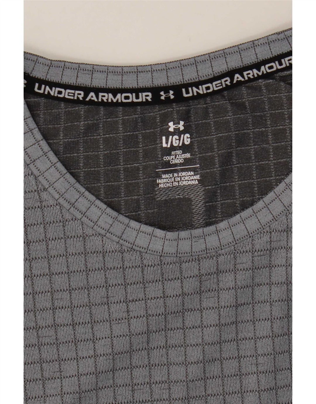 Under Armour muška majica kratkih rukava veliki sivi karirani