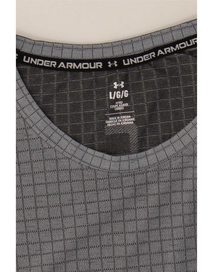 Under Armour muška majica kratkih rukava veliki sivi karirani