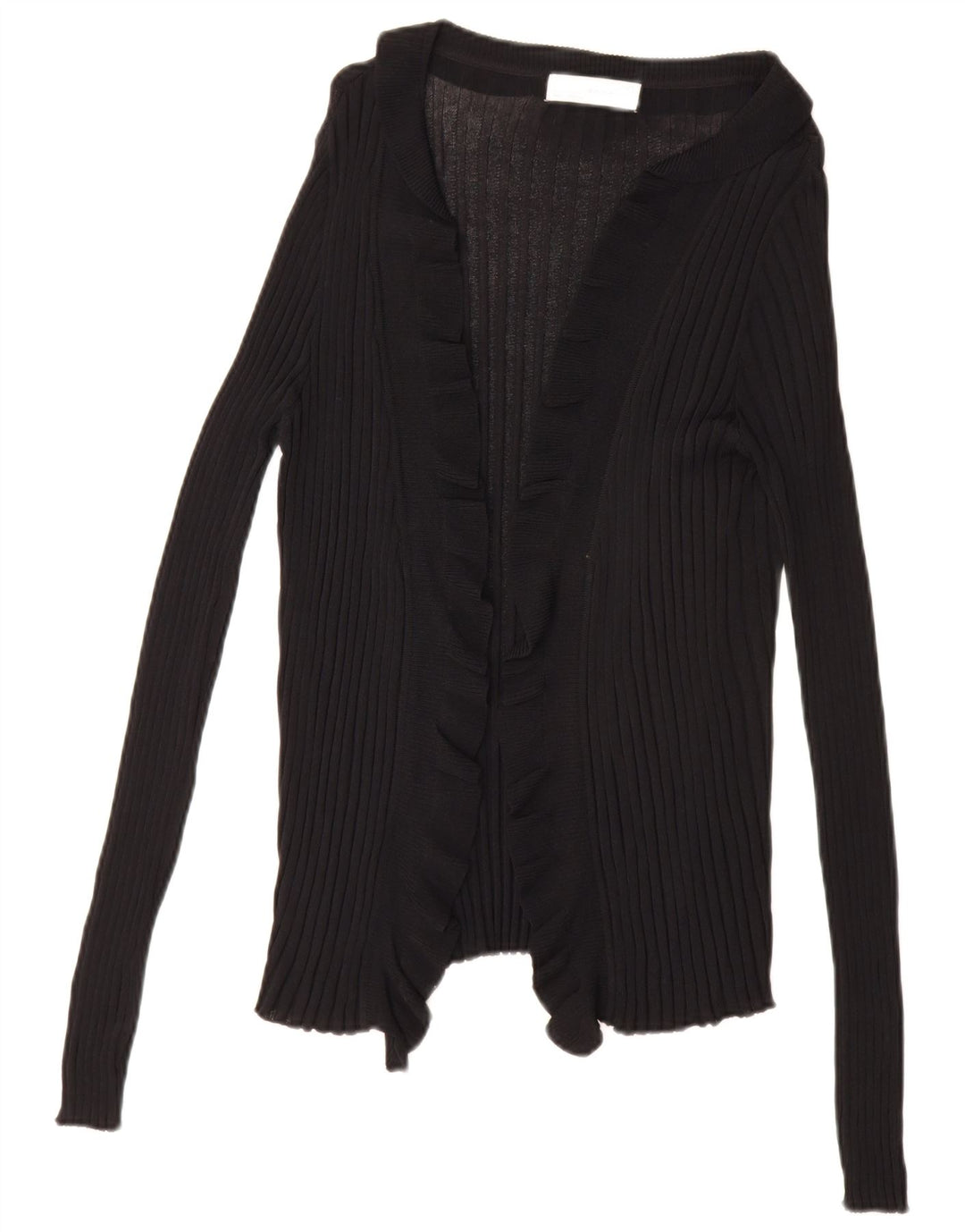 Zara ženski otvoreni kardigan pulover UK 16 Large Black