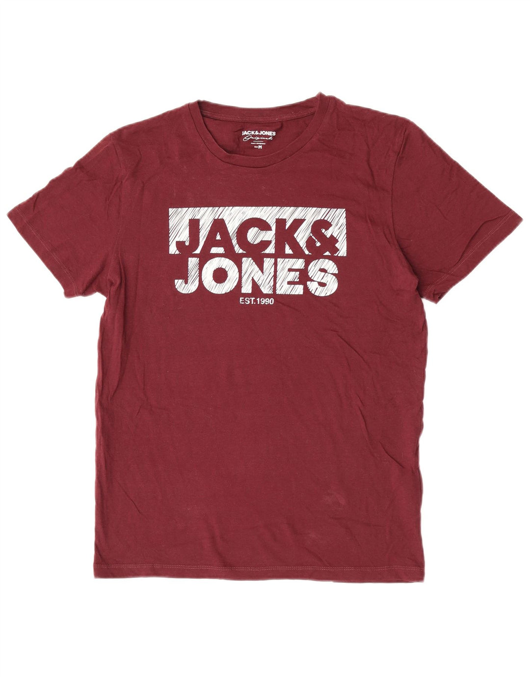 Jack & Jones muška majica kratkih rukava srednje kestenjaste boje