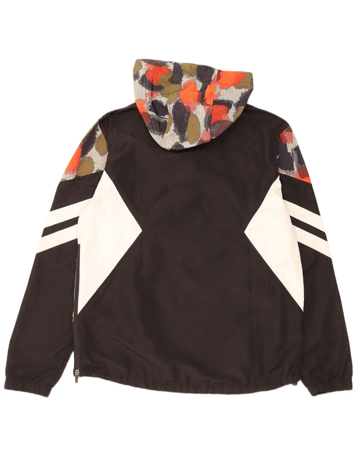 SUPERDRY muška kišna jakna s kapuljačom UK 40 velika crna točkasta