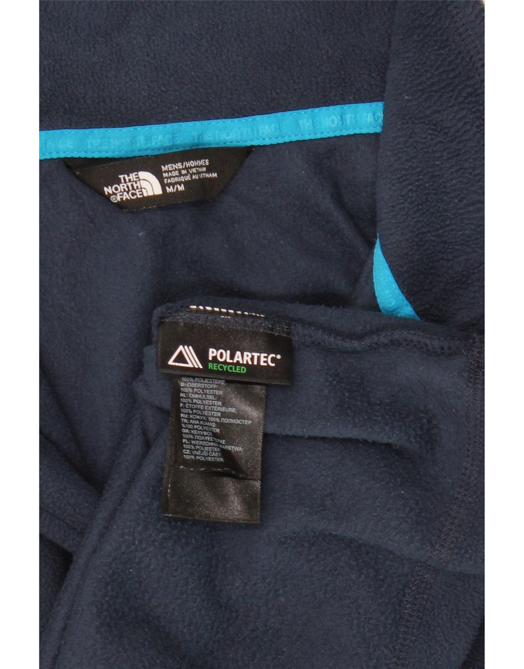 THE NORTH FACE Muški džemper od flisa s patentnim izrezom Srednji tamnoplavi poliester