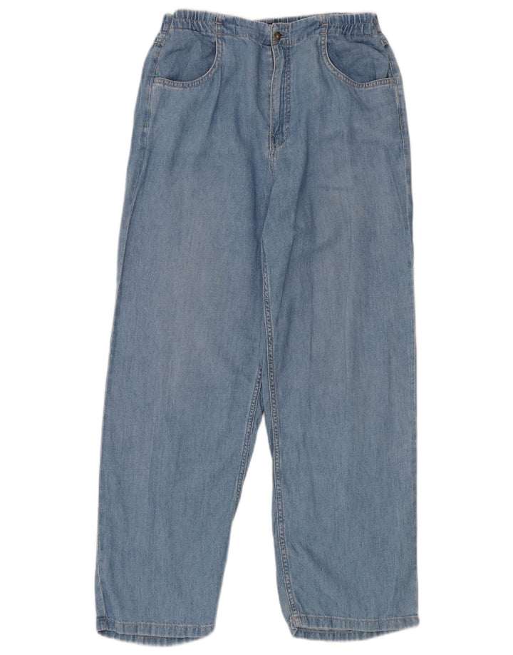 Ženske široke traperice visokog struka Massimo Dutti W28 L28 Plave