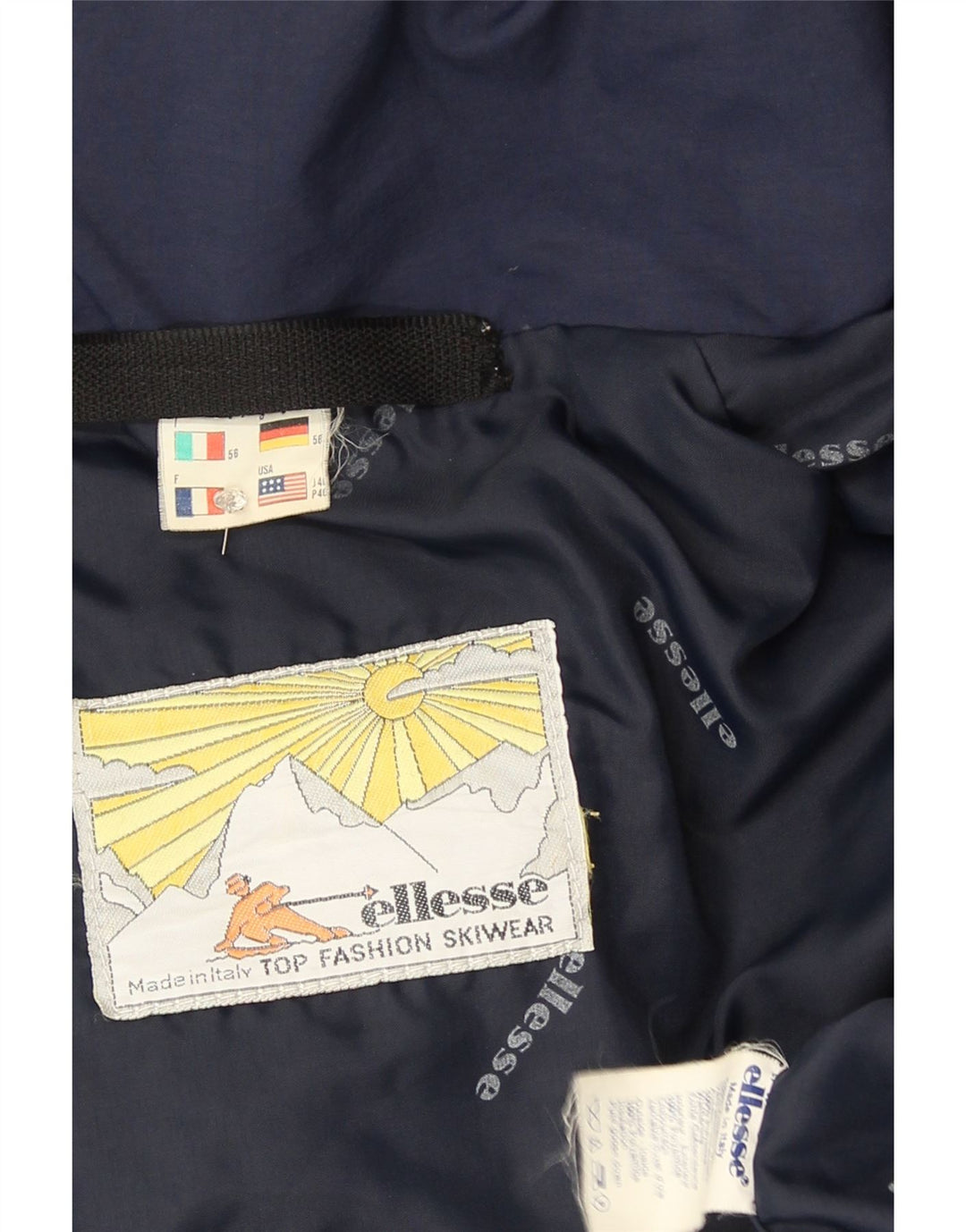 Ellesse muška skijaška jakna s kapuljačom IT 56 3XL tamnoplavi poliamid