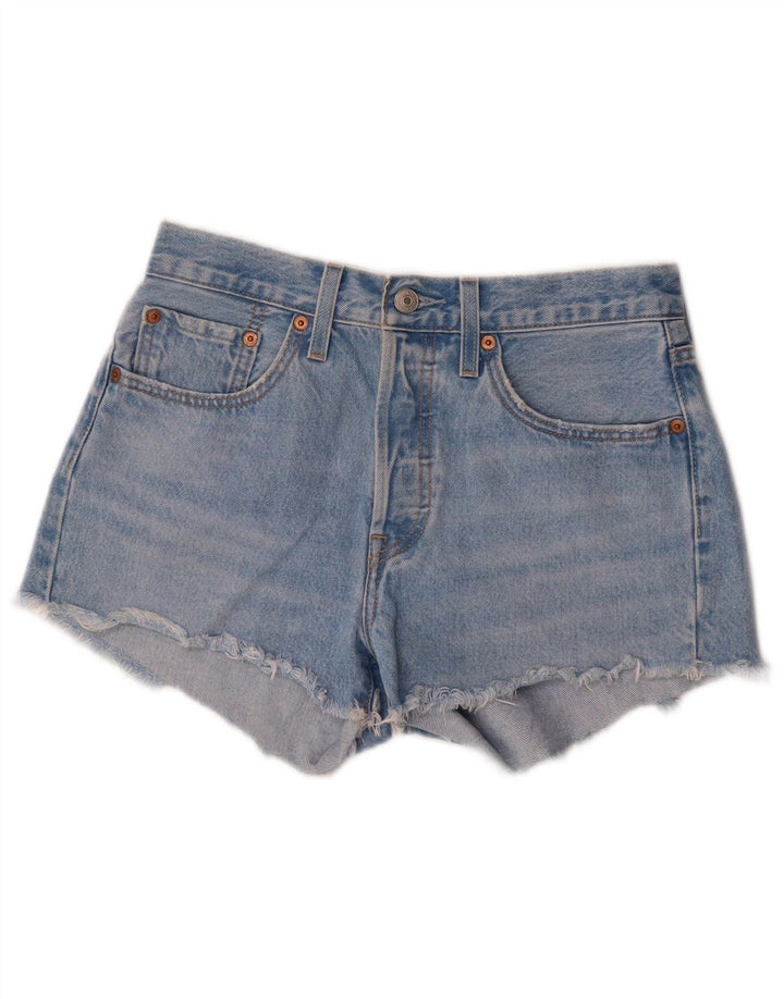 Levi's ženske 501 traper vruće hlačice W26 male plave pamučne boje