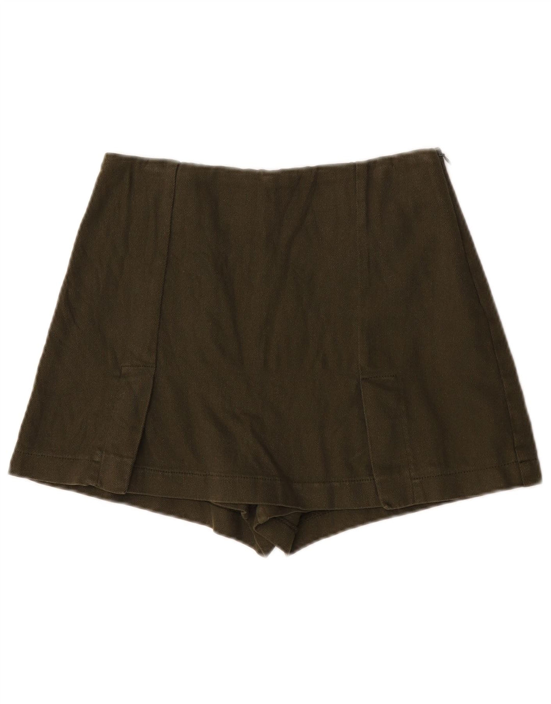 Zara ženske vruće hlačice XS W24 kaki pamuk
