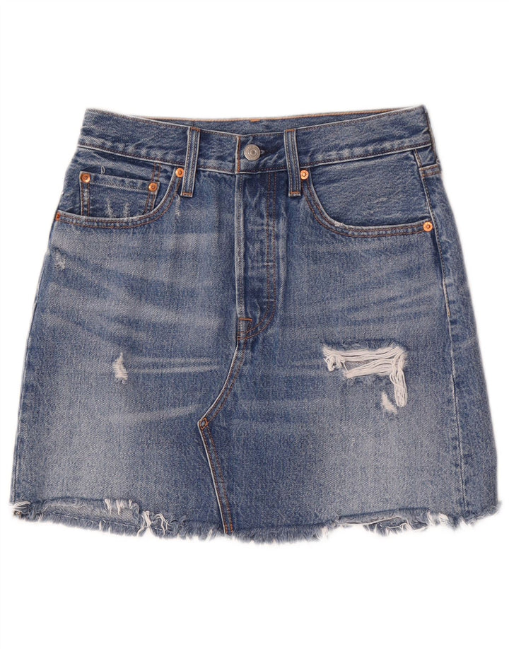 Levi's ženska suknja od dugotrajnog trapera W27, mali plavi pamuk