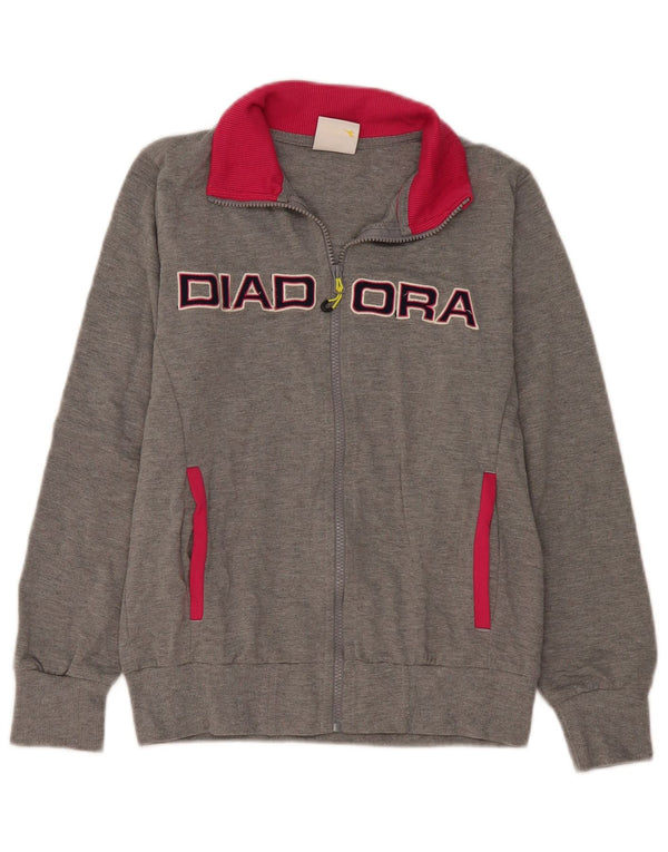 Ženska gornja jakna Diadora Graphic Trenirka UK 10 Small Grey Colourblock