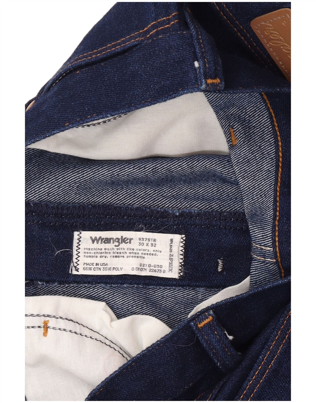 Wrangler muške uske traperice W30 L32 tamnoplavi pamuk