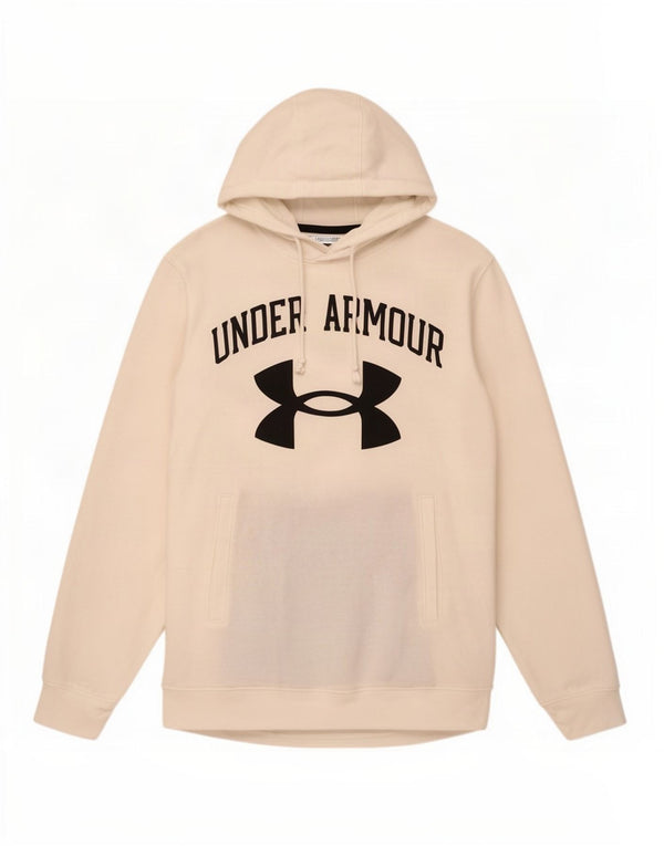 Under Armour muška majica s kapuljačom srednje veličine, bijeli pamuk