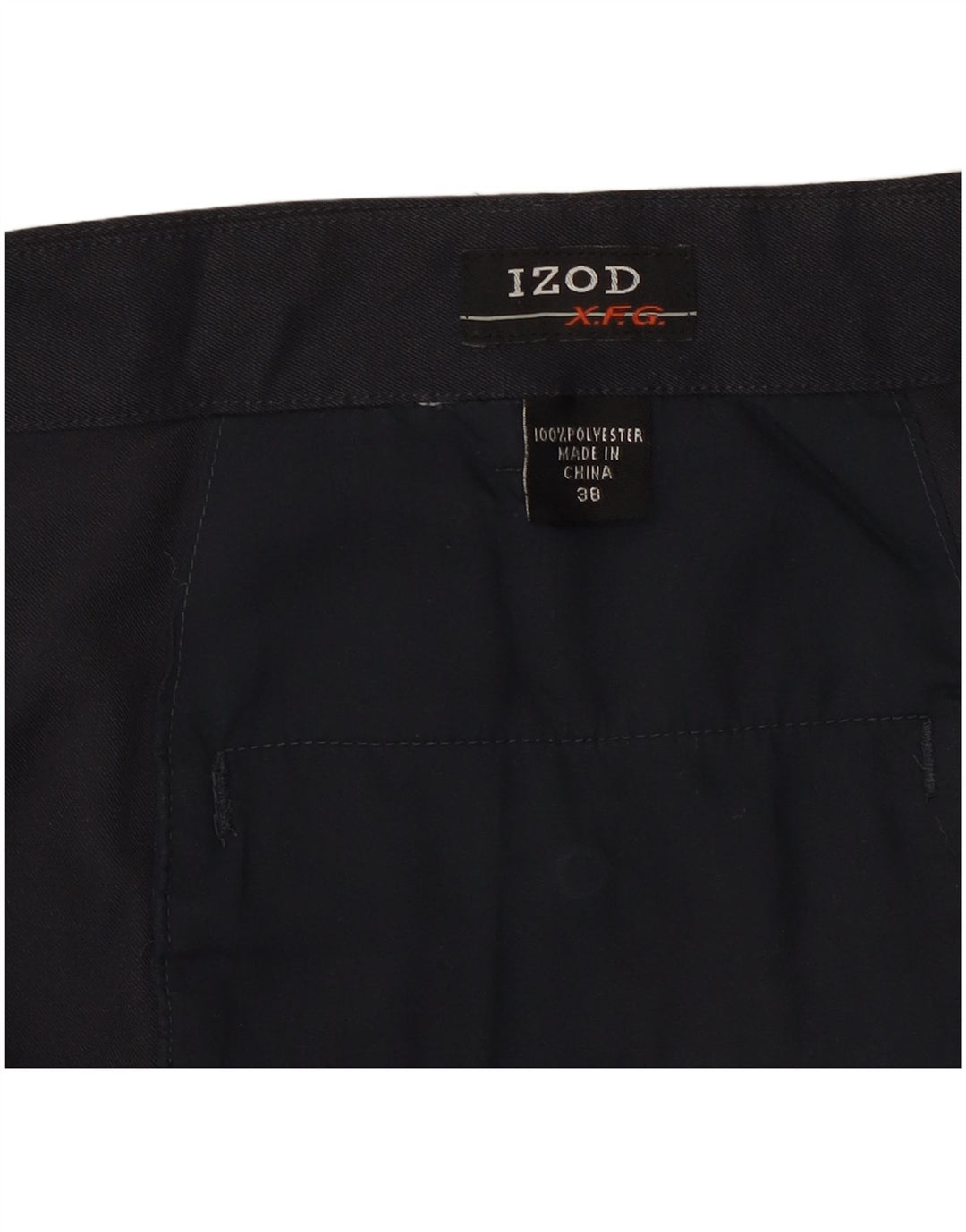 Izod muške ležerne kratke hlače s klinovima W38 XL tamnoplavi poliester
