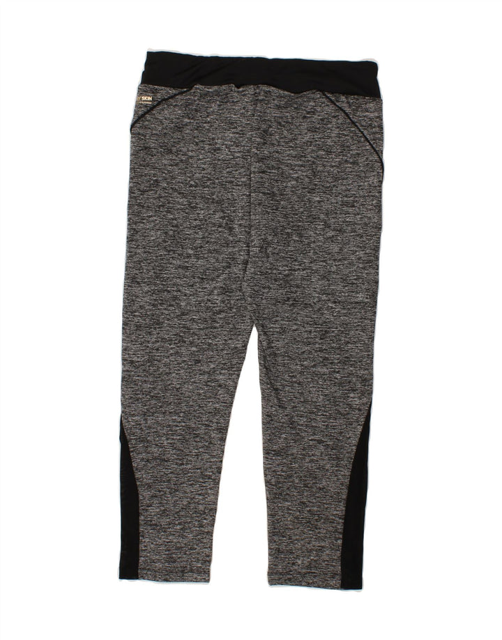 ARENA Womens Tracksuit Trousers UK 16 Large  Grey Flecked Polyester Vintage Arena and Second-Hand Arena from Messina Hembry 