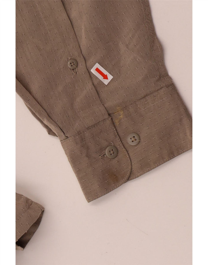 Pierre Cardin muška košulja veličina 17 17 1/2 XL siva točkasta svila