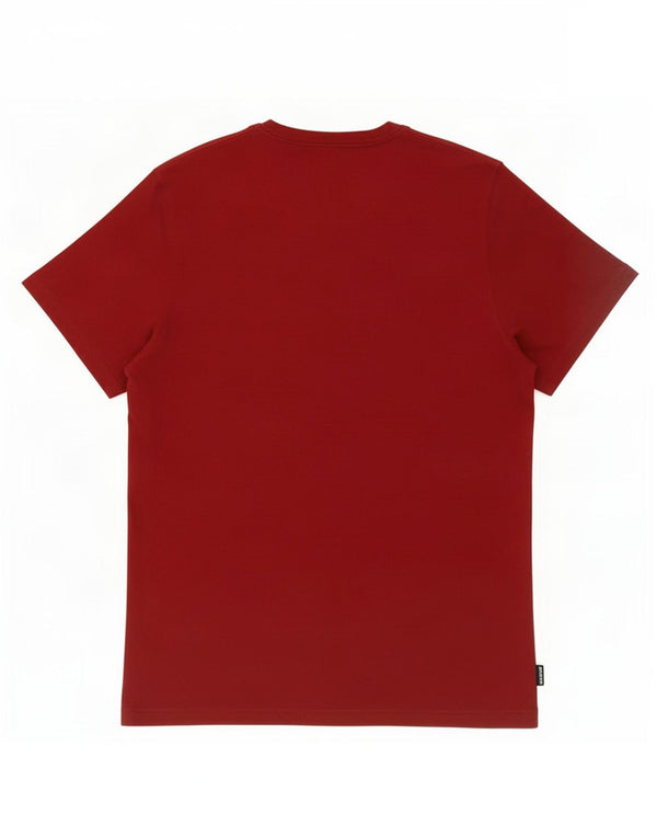 Barbour Mens Tailored T-Shirt T-Shirt Top Medium Burgundy Pamuk