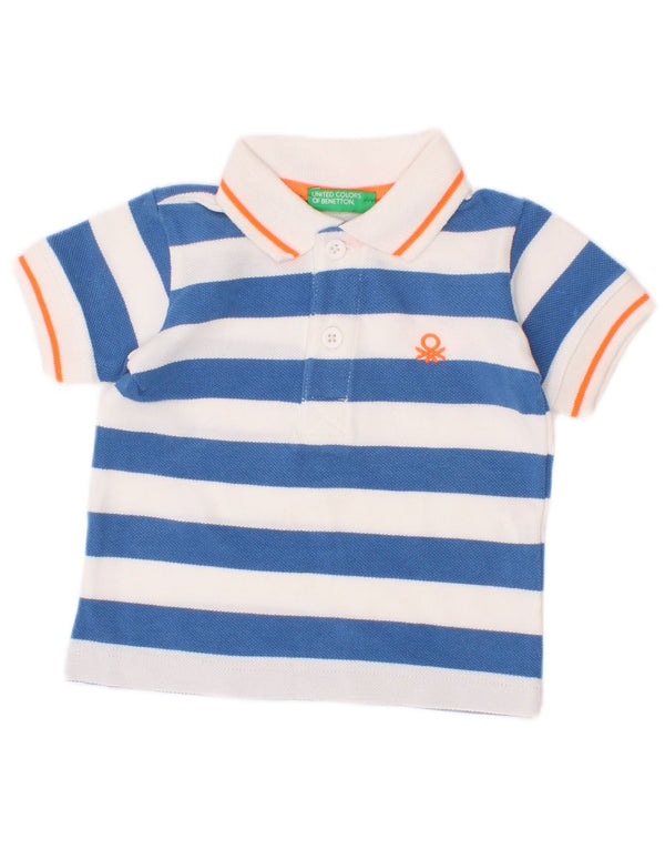 Benetton polo majica za dječake 3-6 mjeseci, pamuk na plave pruge