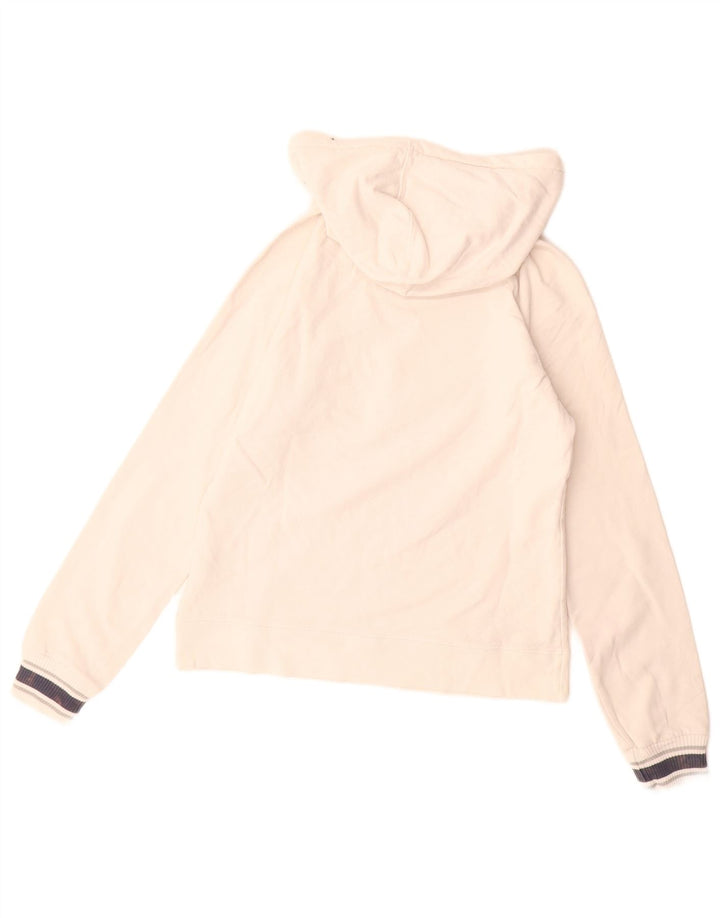 CONVERSE Ženska majica s kapuljačom s kapuljačom UK 12 Srednje bijeli pamuk