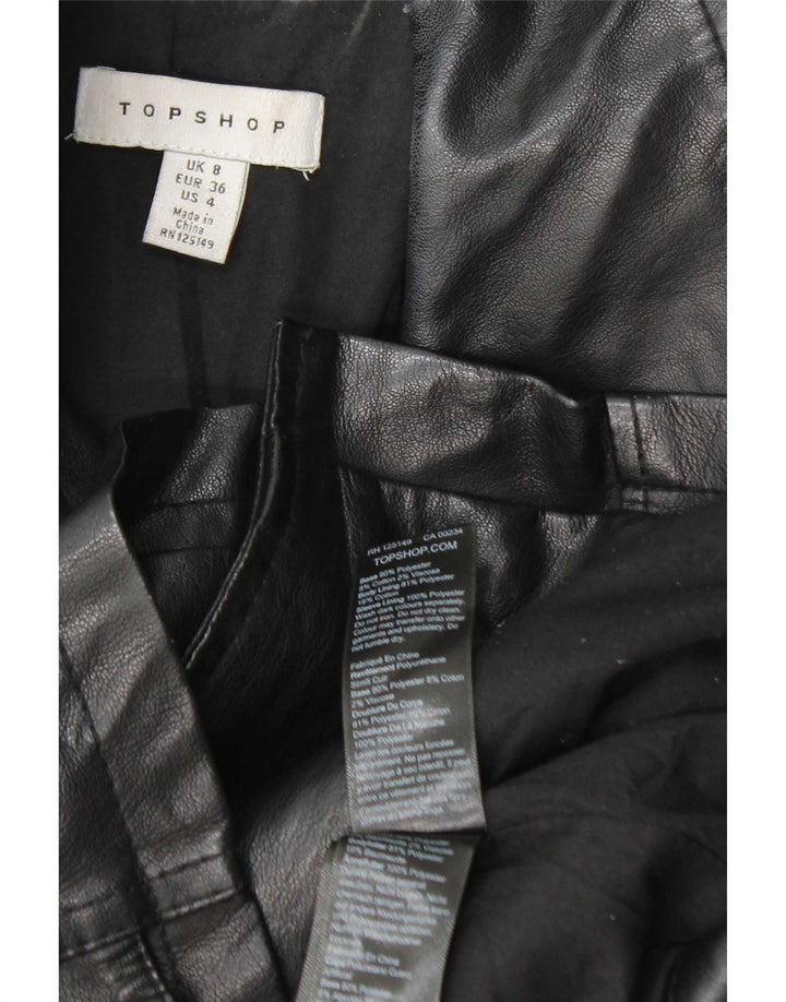 Topshop ženska biciklistička jakna UK 8 mala crna poliester