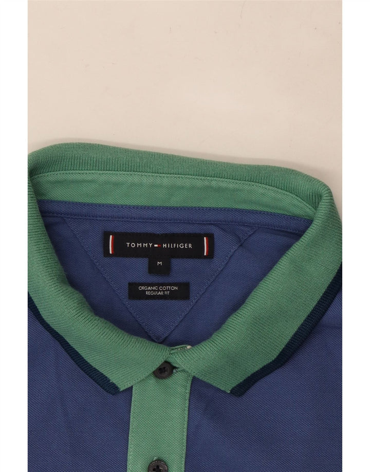 TOMMY HILFIGER Muška polo majica standardnog kroja Srednje plavi pamuk