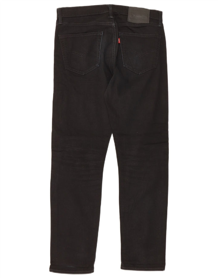 Levi's muške 508 Regular Tapered Jeans W30 L30 crni pamuk
