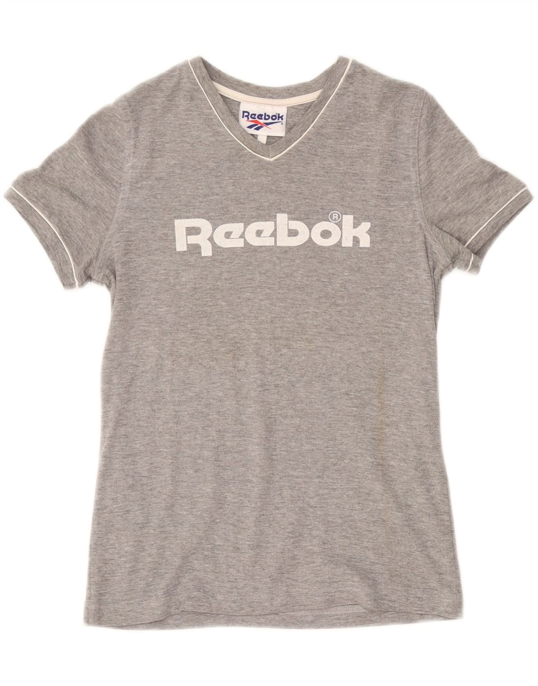 REEBOK Ženska majica kratkih rukava s grafičkim motivima UK 14 srednje sivi pamuk