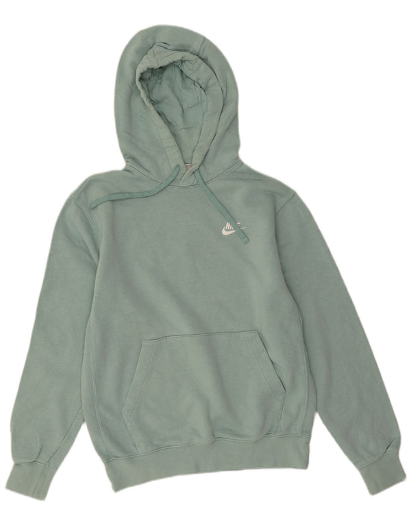 Nike Ženska velika majica s kapuljačom UK 10 Mali zeleni pamuk