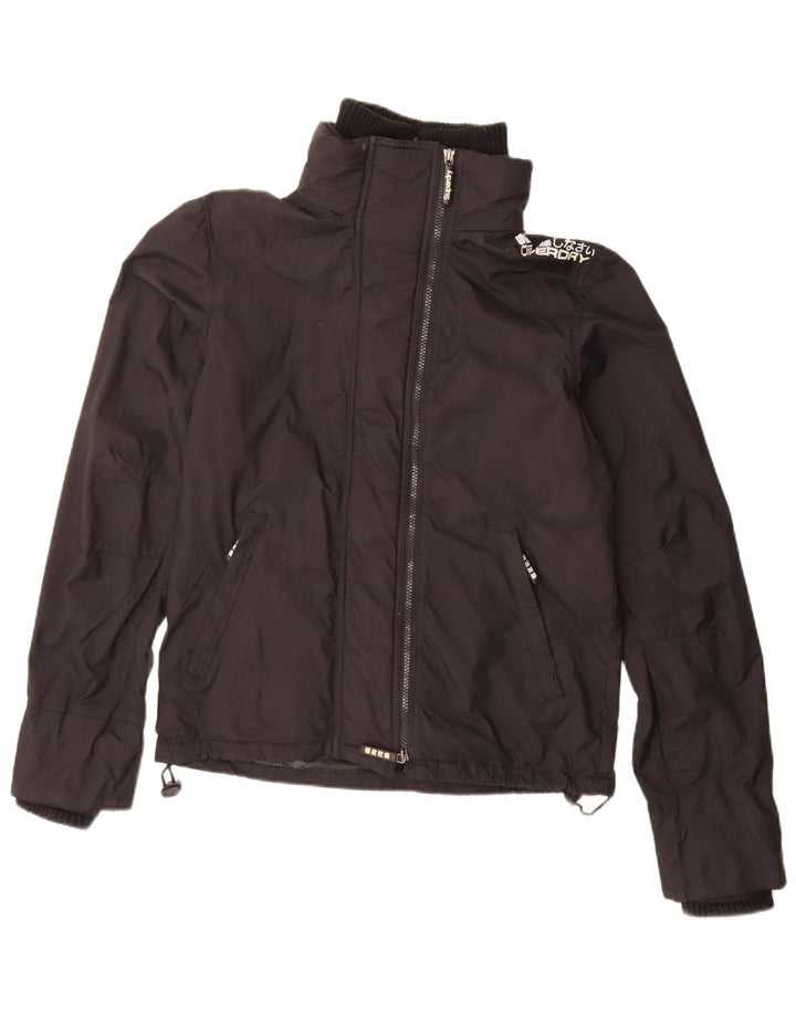 Muška kišna jakna Superdry Graphic UK 36 Mala crna najlonska