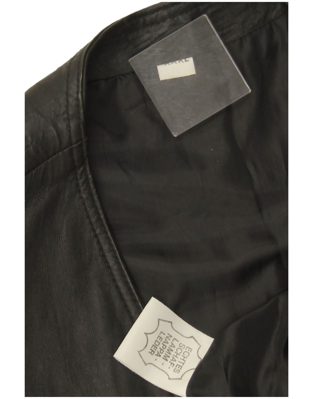 VINTAGE muški kožni prsluk 3XL crna koža