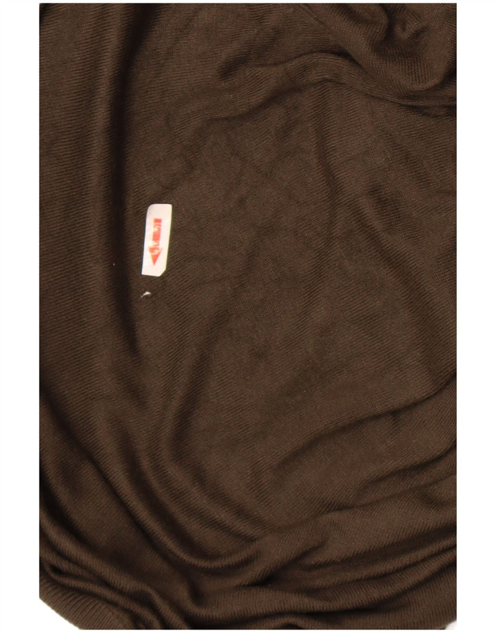 Zara muški pulover s rol izrezom, srednje boje kaki viskoze