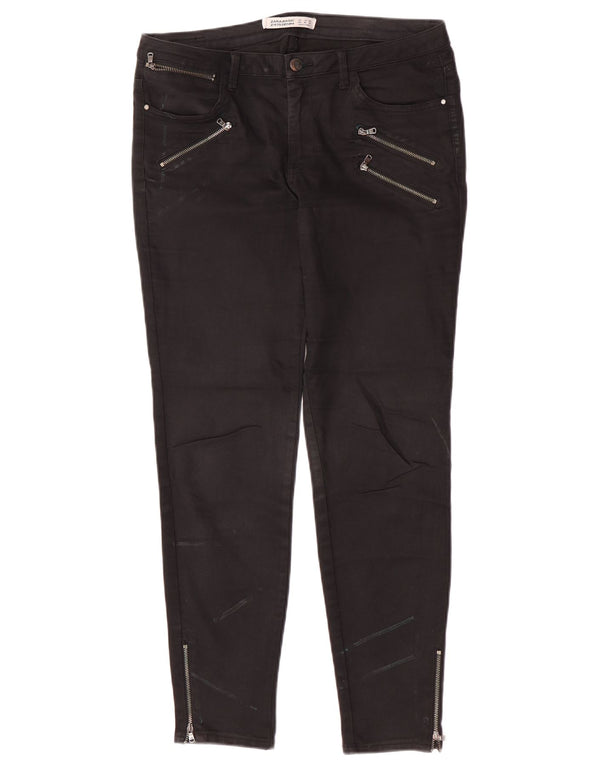 Zara ženske uske traperice EU 42 Large W32 L28 crne