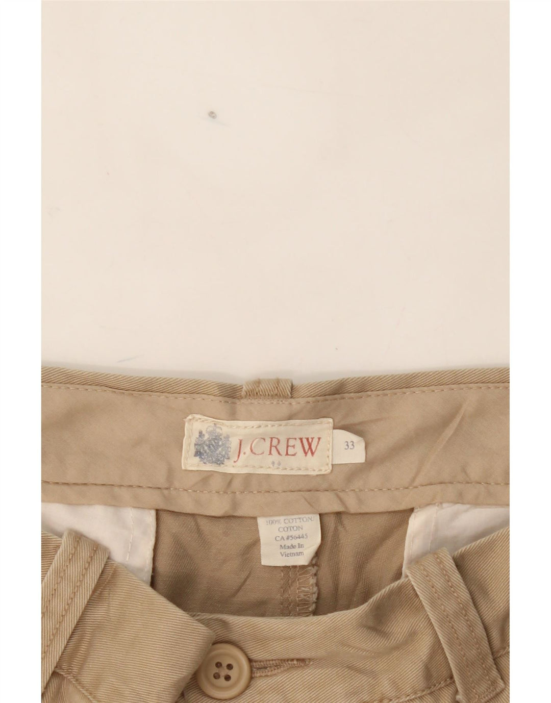 J. CREW Mens Chino Shorts W33 Medium  Beige Cotton Vintage J. Crew and Second-Hand J. Crew from Messina Hembry 